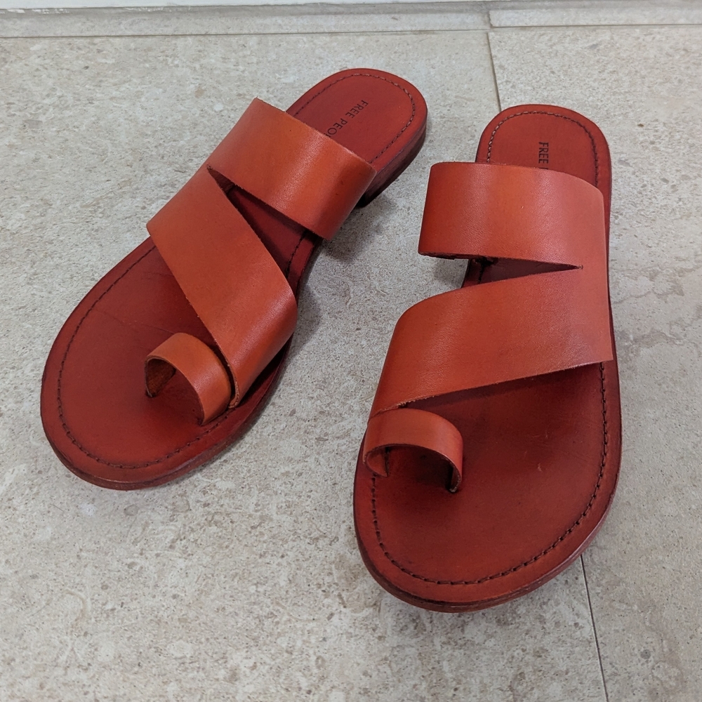 Free People Rust Sandals
